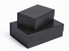 Black A5 Deep and A4 Deep Faux Leather Gift Boxes
