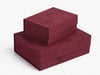 Burgundy Faux Suede Gift Boxes in A4 Deep and A4 Deep Sizes