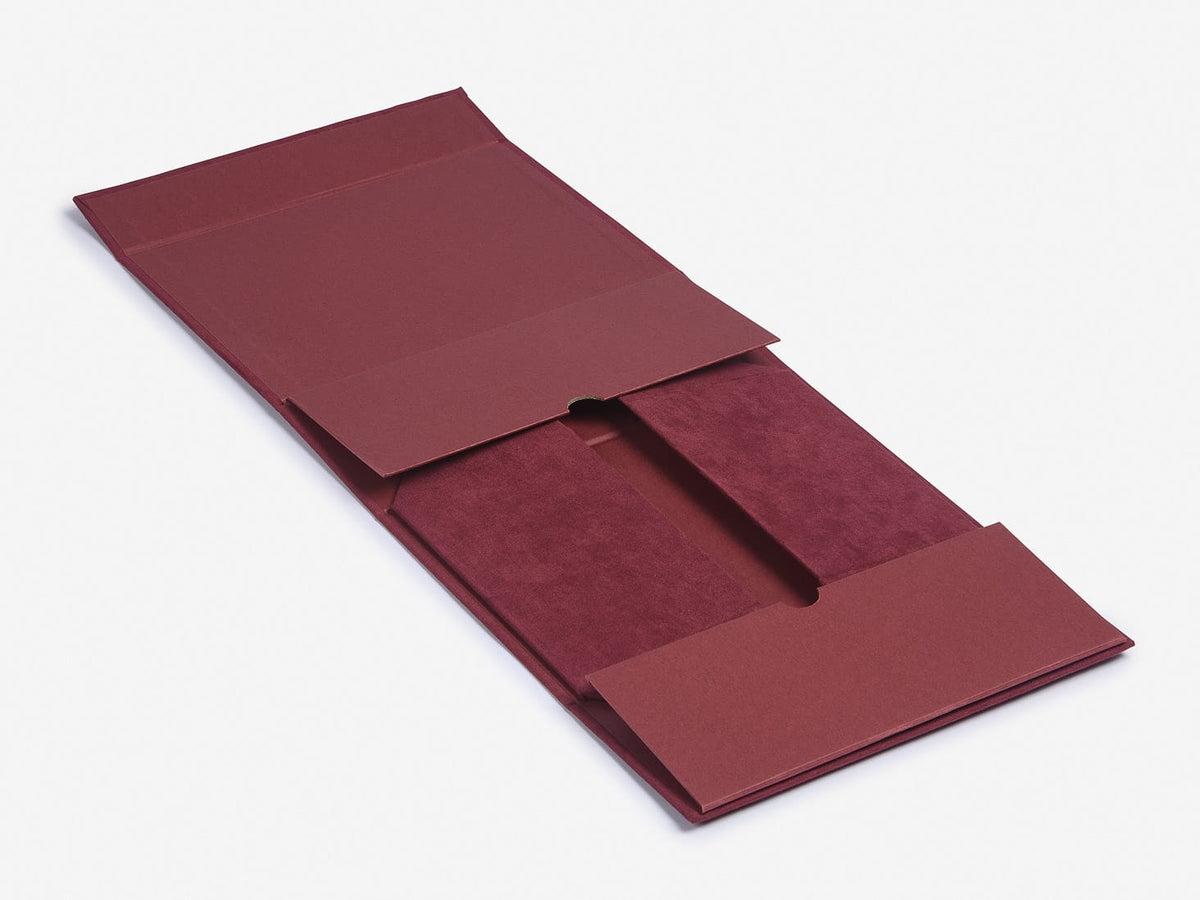 Burgundy Faux Suede A5 Deep Gift Box Sample