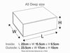 A5 Deep Natural Cork Gift Box Assembled Size Line Drawing