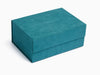 Teal A5 Deep Gift Box with Custom Debossed Logo to Lid