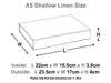A5 Shallow Natural Linen Size Drawing