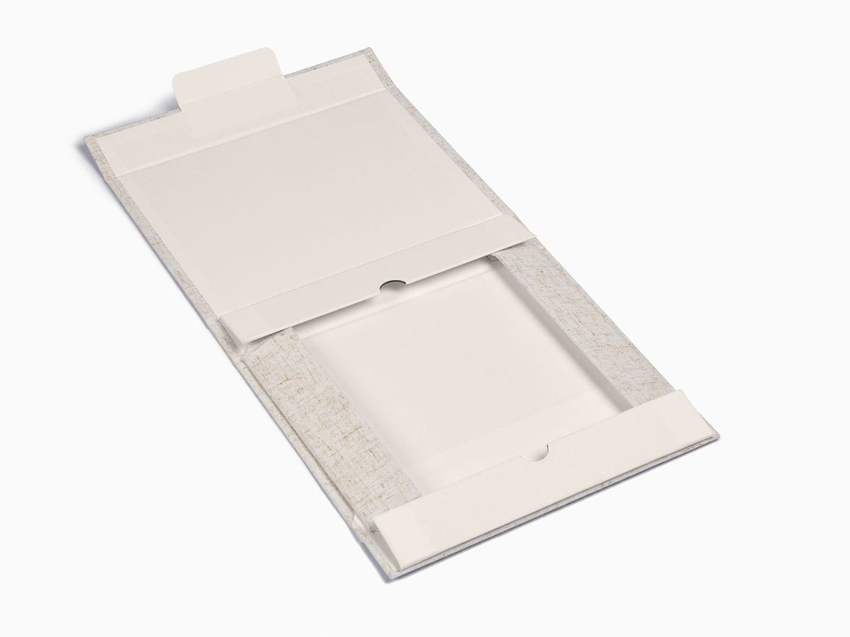 A5 Shallow Natural Linen Gift Boxes Supplied Flat