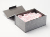 Pale Pink Tissue Paper Featured in Grey Linen Gift Box