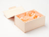 Peach Tissue Paper Featured in Hessian Linen Gift Box