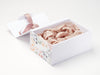 Stone Tissue Featured in White No Magnet Gift Box with Ginger Snap Ribbon and Aromatics FAB Sides®
