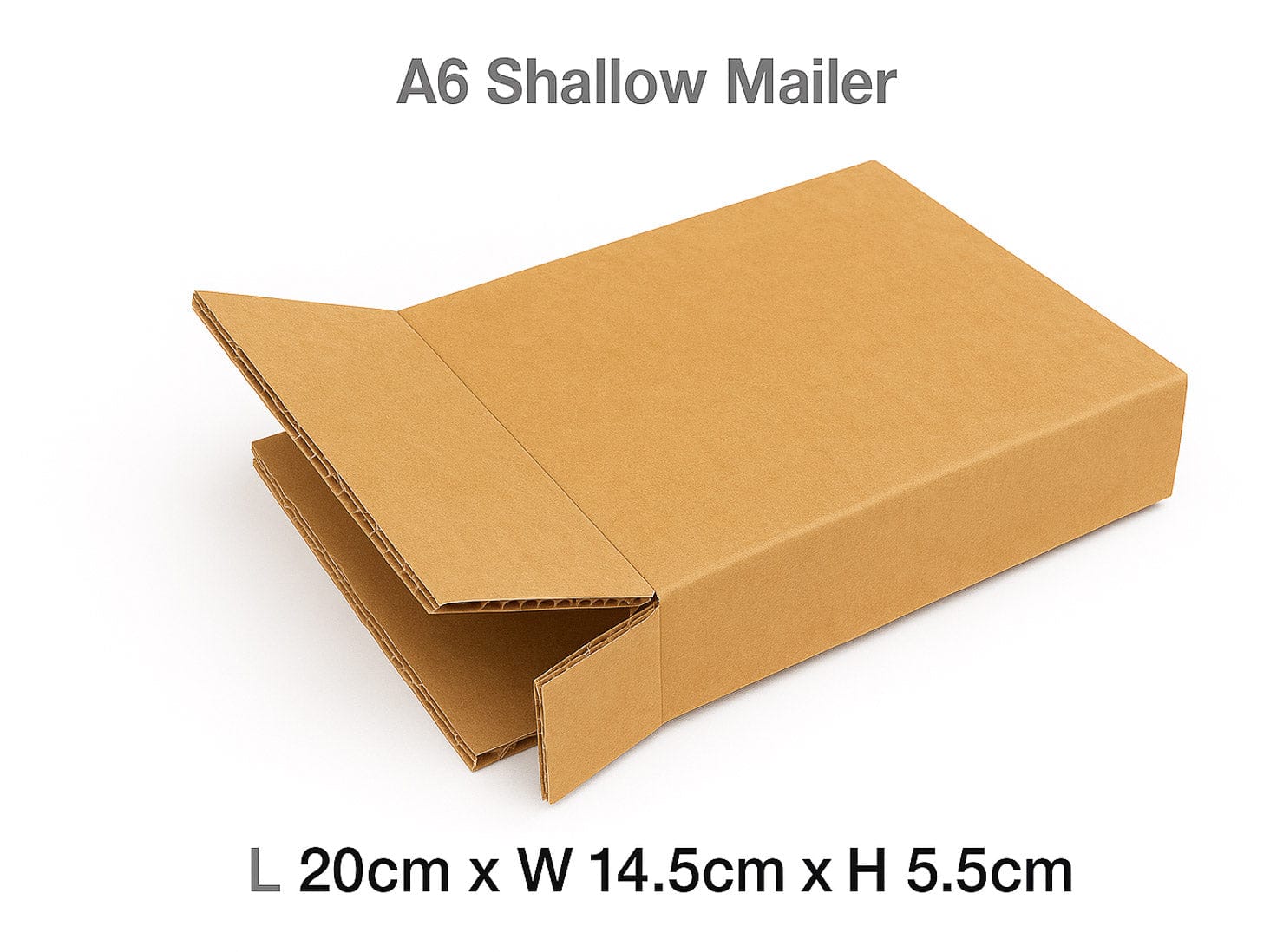 A6 Shallow Corrugated Mailer Carton for Gift Boxes