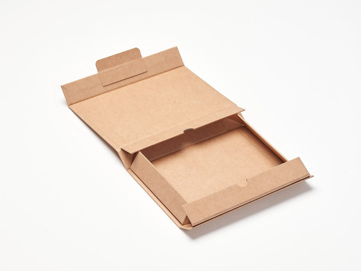 Natural Kraft A6 Shallow Gift Box Sample Partly Assembled