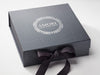 Custom Silver Foil Logo onto Pewter Gift Box