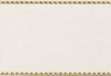 Antique White Satin Ribbon with Gold Stitched Edge