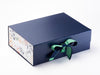 Sage Green Double Ribbon Featured on Navy Gift Box with Aromatics FAB Sides®