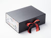 Terracotta Ribbon Featured with Black A4 Deep No Magnets Gift box, Aromatics FAB Sides® and Terracotta Tissue Paper