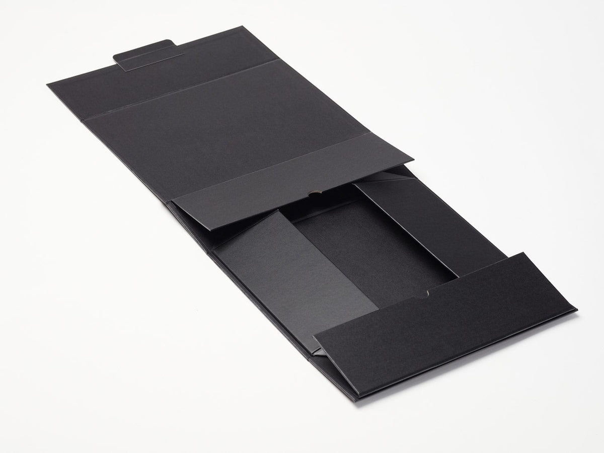 Black A4 Deep No Magnet Gift Box Supplied Flat