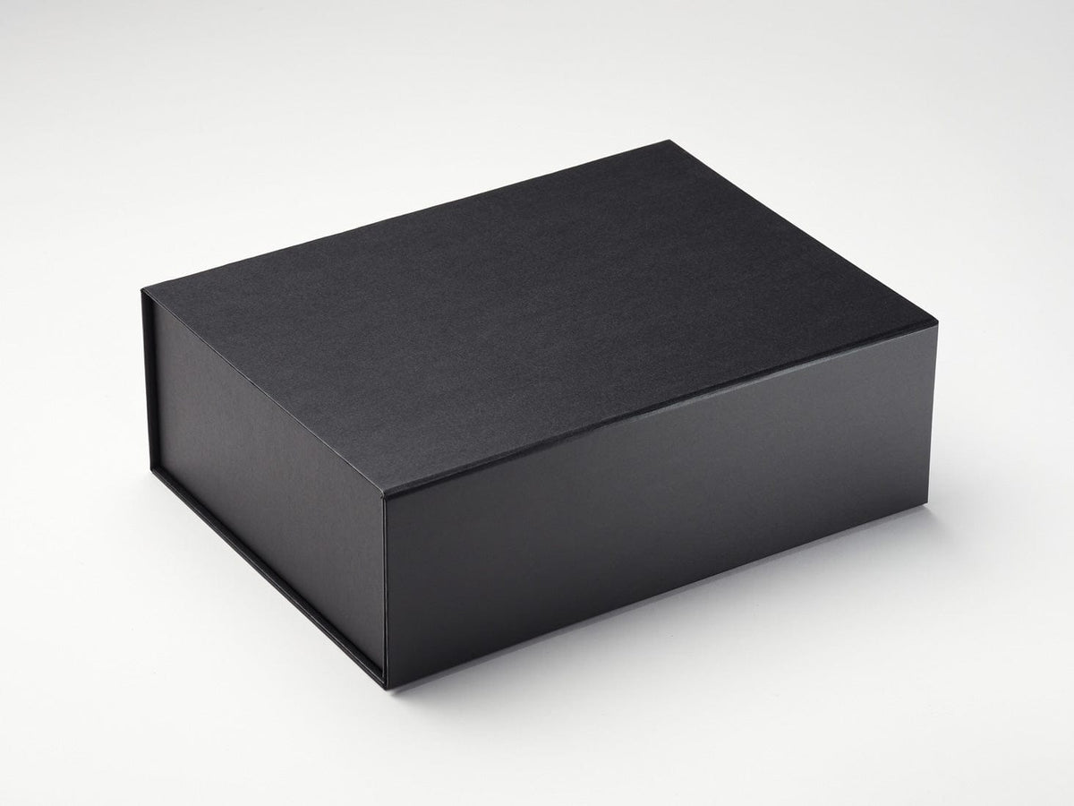 Black A4 No Magnets and No Ribbon Gift Box
