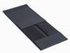 Black A5 Deep Faux Suede Gift Box Supplied Flat
