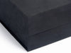 Black Faux Suede Fabric Detail