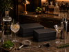 Black Faux Leather Gift Boxes for Craft and Artisan Spirits