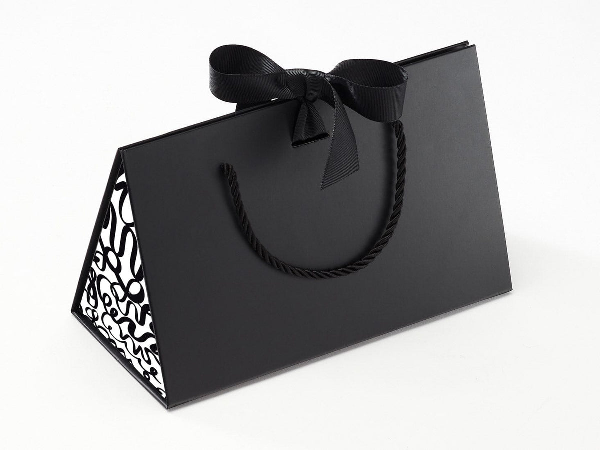 Medium Black BoxBags® Featured With Custom Logo Printed Side Panel Labels from brokenlogo