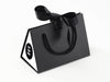 Small Black BoxBags® Featured With Custom Logo Printed Side Panel Labels from brokenlogo