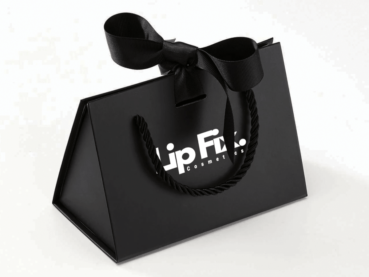 Black Small BoxBag® with changeable ribbon (Pack of 12)