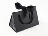 Small Black BoxBags® Featured With Custom Logo Printed Side Panel Labels from brokenlogo