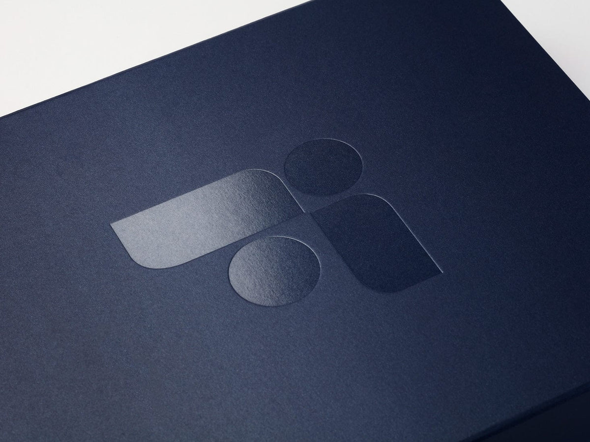 Black Foil Custom Logo onto Black Gift Box