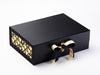 Gold FAB Sides® Featured with Black Hearts FAB Sides® on Black Gift Box and Gold Satin Ribbon