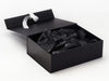Black Gift Box Featured with Black Tissue Paper and Black Gloss FAB Sides®