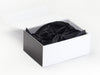 Black Gloss FAB Sides® Featured on White Gift Box with Black Tissue