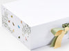 Butterfly Bonanza FAB Sides® Featured on White Gift Box with Spring Moss and Chamois Double Ribbon