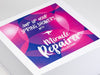 Custom CMYK Digital Print Featured on White Gift Box