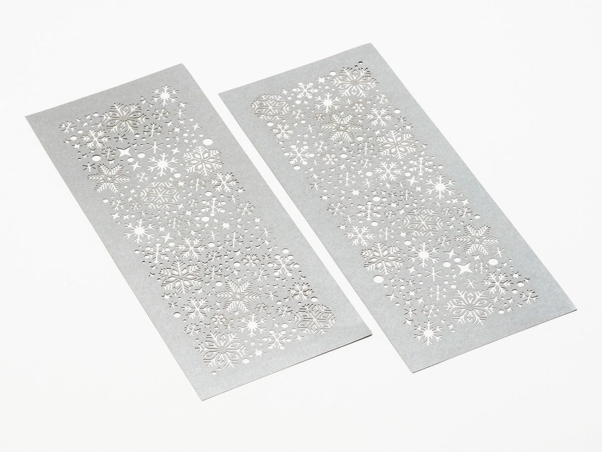 Silver Snowflake FAB Sides® Decorative Side Panels