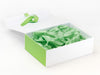 Classic Green Tissue Featured with White Gift Box and Classic Green FAB Sides®