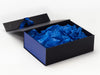 Cobalt Blue Tissue Featured with Black Gift Box and Cobalt Blue FAB Sides®