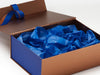 Cobalt Blue FAB Sides® Featured with Cobalt Tissue and Ribbon on Copper Gift Box