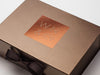 Custom Copper Foil Logo Featured on Bronze Gift Box