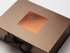 Custom Copper Foil Logo Featured on Bronze Gift Box