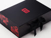 A4 Deep Gift Box Featuring Custom Printed Black Matt FAB Sides® Decorative Side Panels with Custom Lid Logo