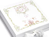 Multi-Colour digitally printed castle design on Medium White Changeable ribbon gift boxes