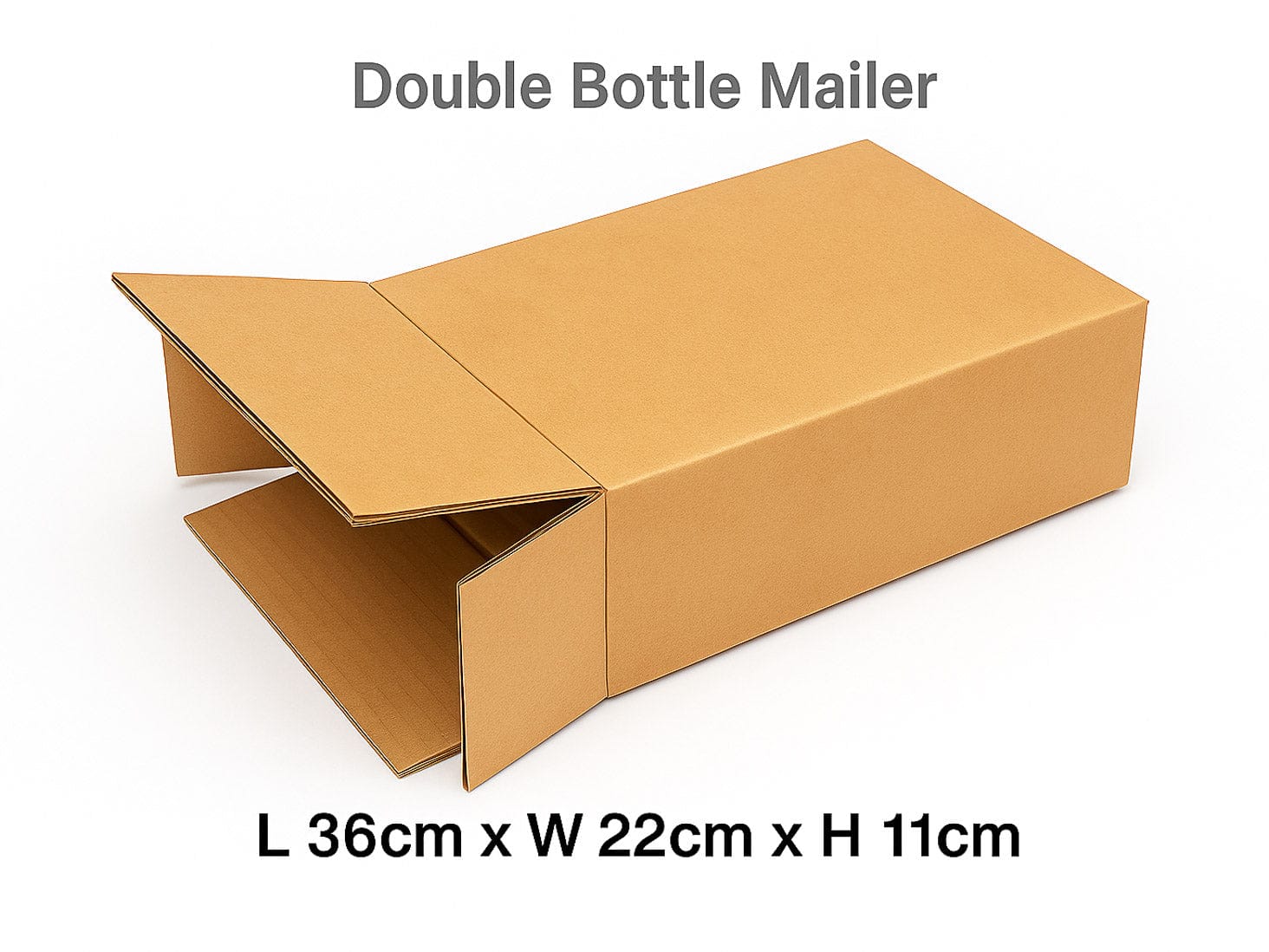 Double Bottle Corrugated Mailer Carton for Gift Boxes