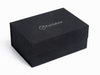 Faux Suede Gift Box with Silver Foil Logo