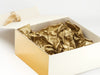 Metallic Gold FAB Sides® Featured on Ivory Gift Box with Gold Ribbon and Tissue Paper