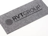 Grey Linen FAB Sides® Featuring Black Foil Custom Printed Logo