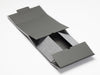 Grey Linen A5 Deep Gift Box Partly Assembled