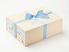 Rainbow Zoo FAB Sides® Featured on Hessian Linen Gift Box with French Blue Ribbon