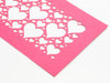 Hot Pink Hearts FAB Sides® Decorative Side Panels Close Up - A4 Deep