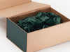 Hunter Green FAB Sides® Featured on Natural Kraft Gift Box with Hunter Green Tissue Paper