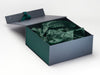 Hunter Green Ribbon, Tissue and FAB Sides® Featured with Pewter Gift Box