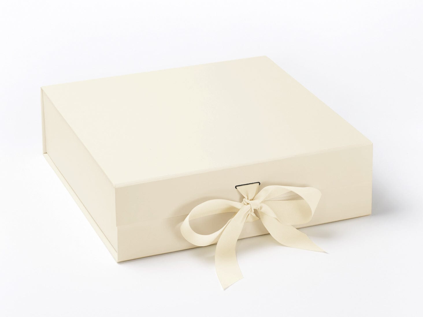 Ivory Large Gift Boxes | Changeable Ribbon | Pack of 12 | Foldabox ...