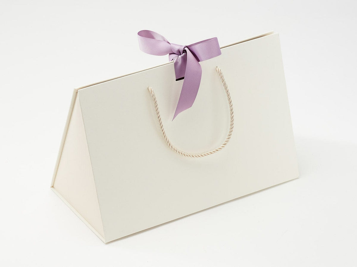 Ivory Large BoxBag® Featured with Fresco Ribbon